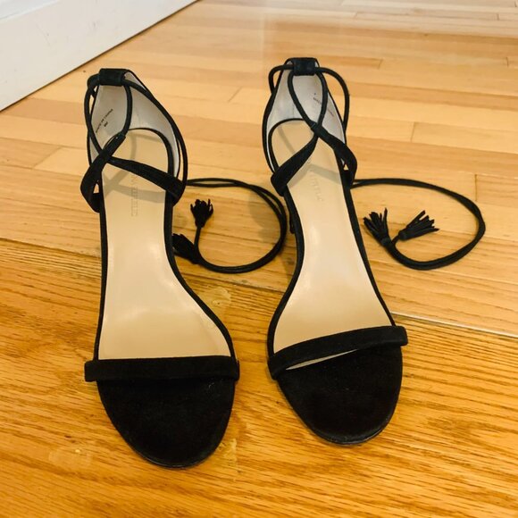 Women's Sandals Heels Designer Banana Republic Shoes Ankle Strap Sandals Size 9 - Picture 5 of 14